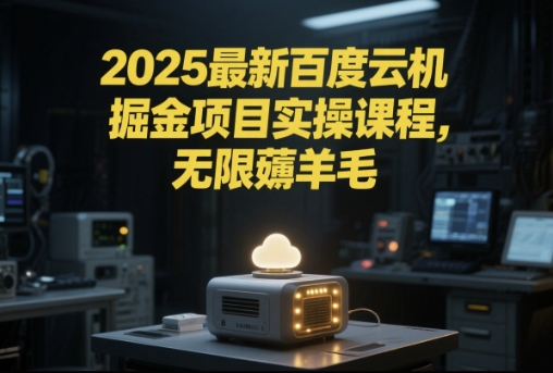2025最新百度云机掘金项目实操课程单窗口保底5-10元月收益单窗口150+【揭秘】|无忧资源社