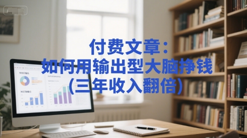 付费文章：如何用输出型大脑挣钱(三年收入翻倍)|无忧资源社