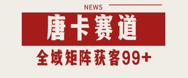 小红书某音唐卡赛道引流获客 自热矩阵日引200+【揭秘】|无忧资源社