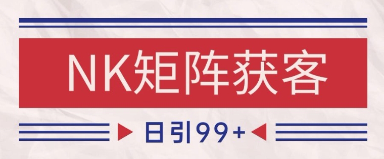 小红书某音NK赛道引流获客 自热矩阵日引200+【揭秘】|无忧资源社