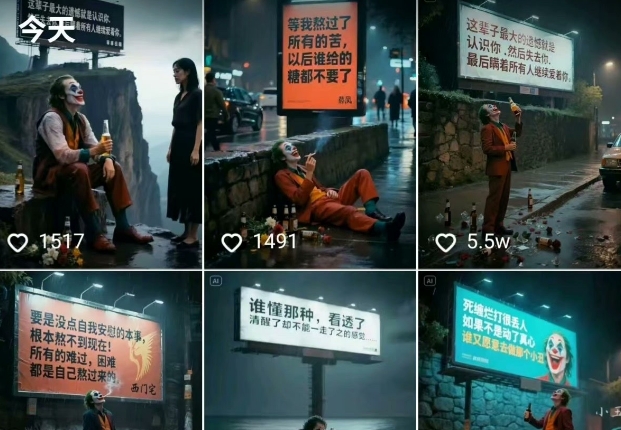 图片[2]|一条视频竟然15W赞！用AI制作小丑自嘲扎心文案视频，当下非常火爆的短视频流量神器|无忧资源社