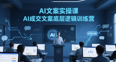 AI文案实操课,AI成交文案底层逻辑训练营|无忧资源社