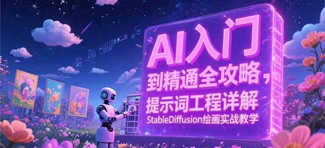 AI入门到精通全攻略，提示词工程详解，StableDiffusion绘画实战教学|无忧资源社