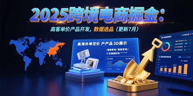 （15512期）2025跨境电商掘金：蓝海市场定位，高客单价产品开发，数据选品(更新7月)|无忧资源社