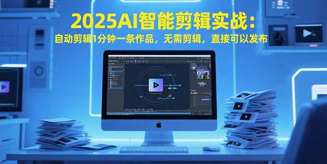 （15504期）2025AI智能剪辑实战：自动剪辑1分钟一条作品，无需剪辑，直接可以发布|无忧资源社