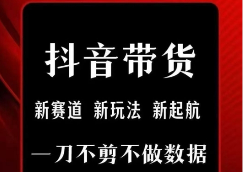 抖音短视频一刀不剪带货，不剪辑，不直播，每天发个视频，等着出单获取带货佣金|无忧资源社