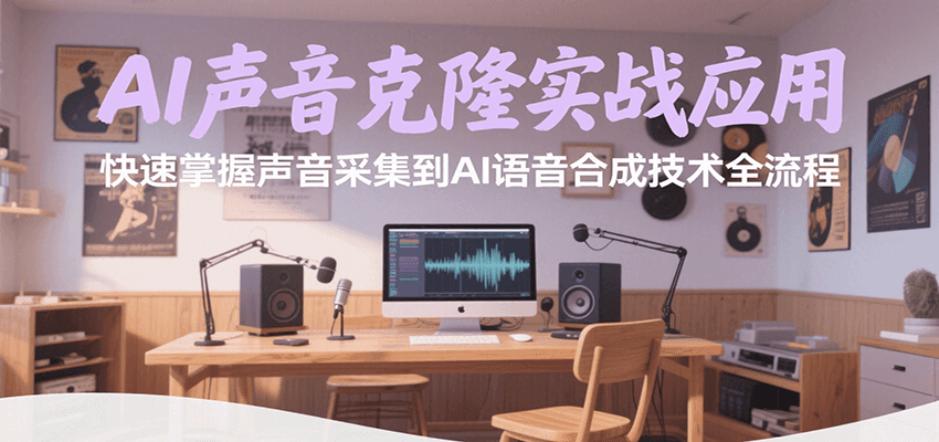 AI声音克隆实战应用，快速掌握声音采集到AI语音合成技术全流程|无忧资源社