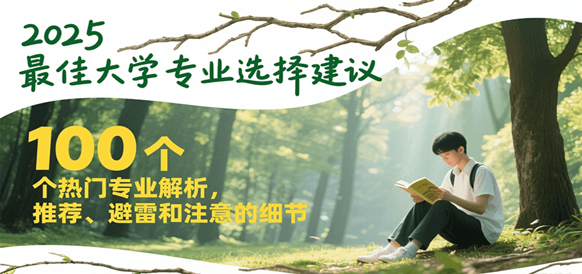 2025最佳大学专业选择建议，100个热门专业解析，推荐、避雷和注意的细节|无忧资源社