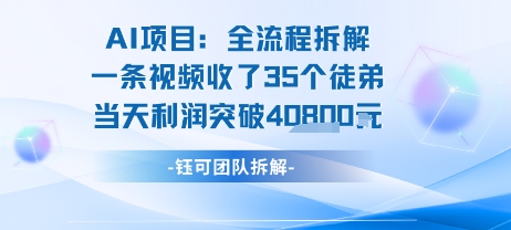 AI收徒变现闭环：一条视频收35人，日入1k+(附完整SOP)|无忧资源社