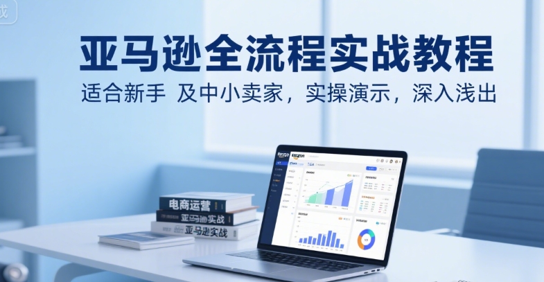 亚马逊全流程实战教程，适合新手及中小卖家，实操演示，深入浅出|无忧资源社