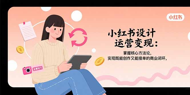 （15636期）小红书设计运营变现：掌握核心方法论，实现既能创作又能接单的商业闭环|无忧资源社