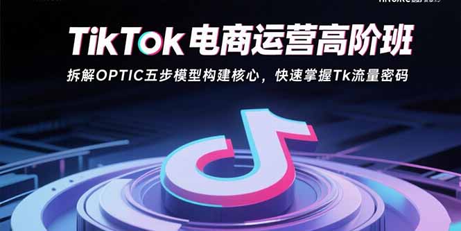 （15752期）TikTok电商运营高阶班：拆解OPTIC五步模型构建核心，快速掌握Tk流量密码|无忧资源社