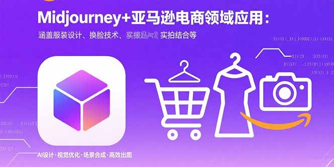（15777期）Midjourney+电商领域商业应用：涵盖服装设计、换脸技术、实拍结合等|无忧资源社