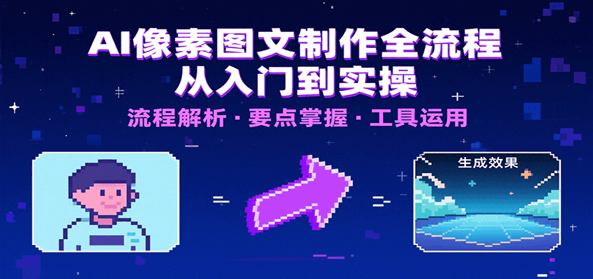 AI像素图文制作全流程：内容要点、文案选择及所用工具，助你快速入局|无忧资源社