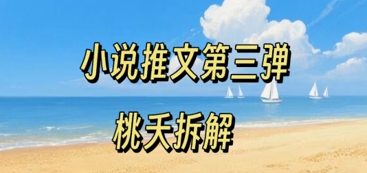 小说推文项目操作全流程第三弹，0粉就能做，门槛低非常适合新手|无忧资源社