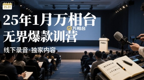 25年1月万相台无界爆款特训营线下录音|无忧资源社