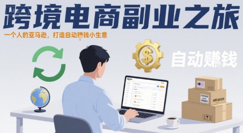 跨境电商副业之旅，一个人的亚马逊，打造自动賺钱小生意|无忧资源社