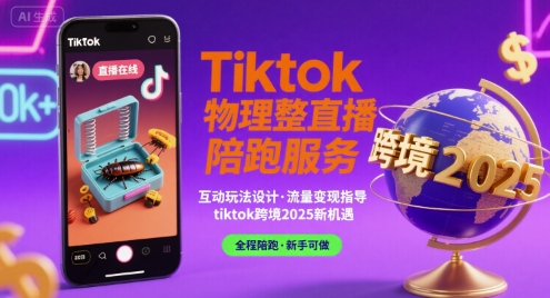 Tiktok物理整蛊直播陪跑服务-tiktok跨境2025|无忧资源社