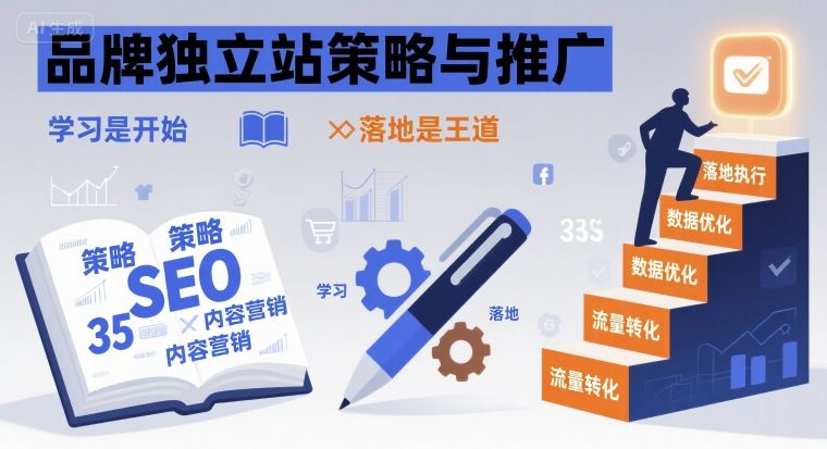 品牌独立站策略与推广，学习是开始，落地是王道|无忧资源社