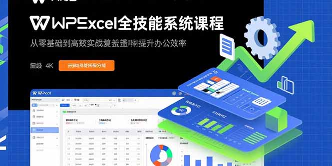 （15873期）WPS Excel全技能系统课程：从零基础到高阶实战全覆盖，全面提升办公效率|无忧资源社