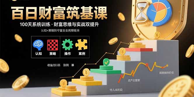 （15874期）百日财富筑基课：认知+策略+实操+案例拆解  实现从创富到守富全周期能力|无忧资源社