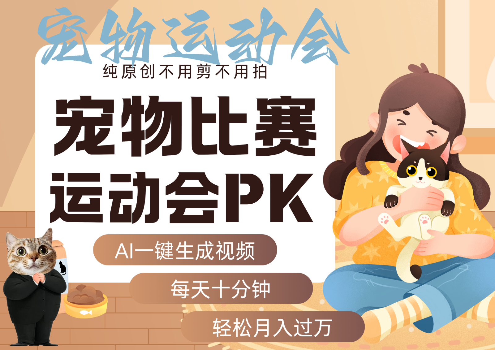 AI萌宠运动员跳水 射击  篮球  足球比赛   每天十分钟 附详细提示词文案库  代替做…|无忧资源社