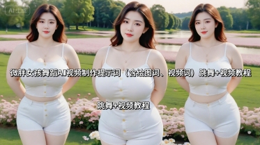 微胖女孩舞蹈AI视频制作提示词（含绘图词、视频词） 跳舞+视频教程|无忧资源社