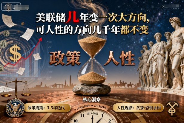 付费文章：美联储几年变一次大方向，可人性的方向几千年都不变|无忧资源社