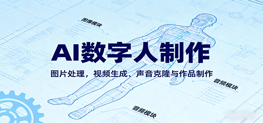 AI永生数字人制作教程：图片处理，视频生成、声音克隆与作品制作|无忧资源社
