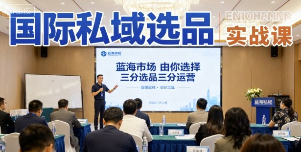 国际私域选品实战课，蓝海市场由你选择，七分选品三分运营|无忧资源社