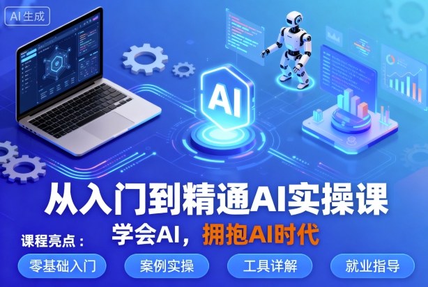从入门到精通AI实操课，学会AI，拥抱AI时代|无忧资源社