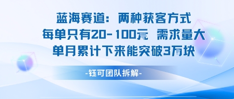 蓝海赛道：需求量大 单月累计下来能突破3W|无忧资源社