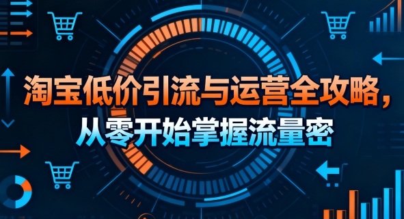 淘宝低价引流与运营全攻略，从零开始掌握流量密码|无忧资源社
