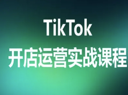 TikTok开店运营实战课程，TK跨境电商实操全流程|无忧资源社