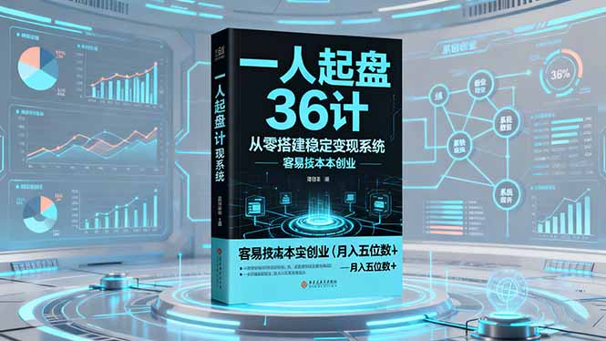(16409期)一人起盘36计:从零搭建稳定变现系统,实现低成本创业,月入五位数+|无忧资源社