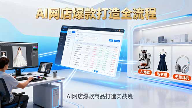 （16326期）AI网店爆款商品打造实战班：AI技术实现商品图智能处理，快速搭建AI网店|无忧资源社