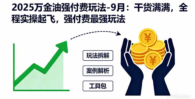 (16202期)2025万金油强付费玩法-9月:干货满满,全程实操起飞,强付费最强玩法|无忧资源社
