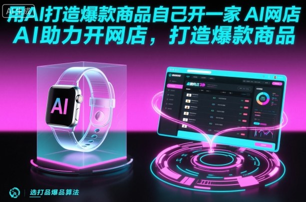 用AI打造爆款商品自己开一家AI网店，AI助力开网店，打造爆款商品|无忧资源社