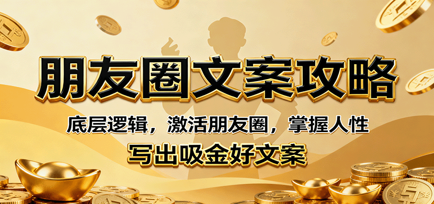 朋友圈文案攻略：底层逻辑，激活朋友圈，掌握人性，写出吸金好文案|无忧资源社