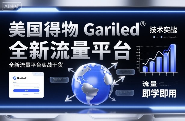 美国得物Gariled技术实战，全新流量平台​实战干货，即学即用|无忧资源社