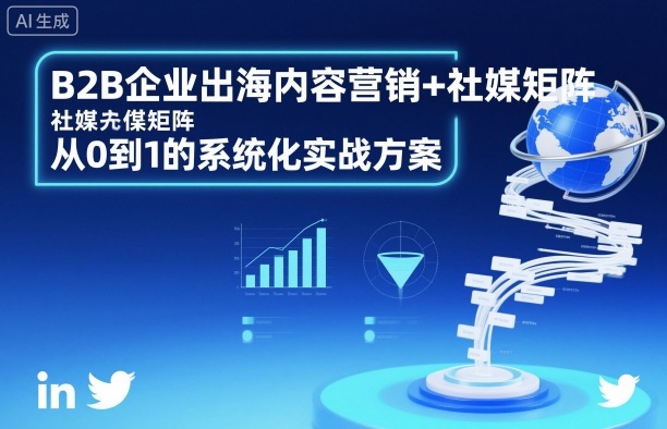 B2B企业出海内容营销+社媒矩阵,从0到1的系统化实战方案|无忧资源社