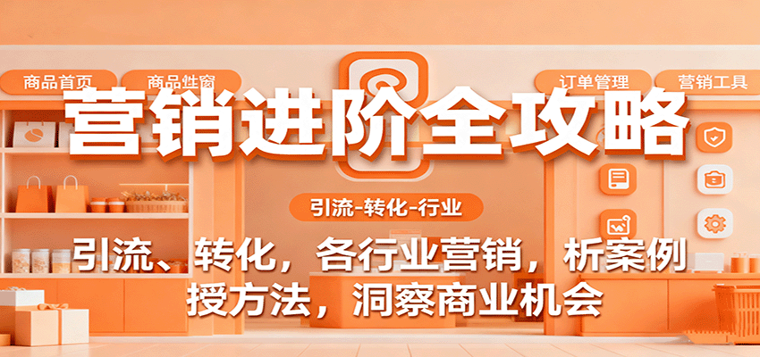 营销进阶全攻略，引流、转化，各行业营销，析案例，授方法，洞察商业机会|无忧资源社
