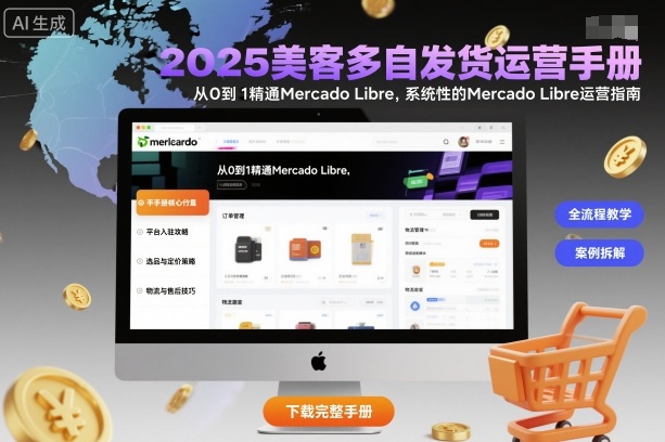 2025美客多自发货运营手册:从0到1精通Mercado Libre,系统性的Mercado Libre运营指南|无忧资源社