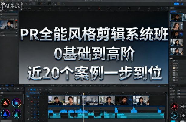 PR全能风格剪辑系统班，0基础到高阶，近20个案例一步到位|无忧资源社