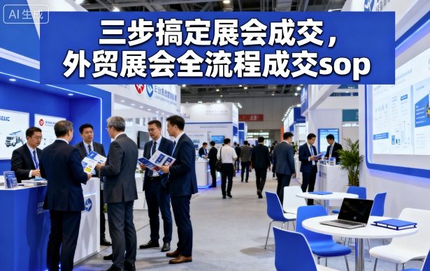 三步搞定展会成交，外贸展会全流程成交sop|无忧资源社