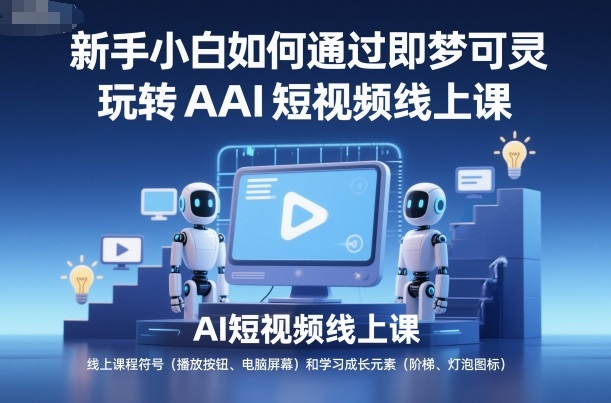 新手小白如何通过即梦可灵玩转AI短视频线上课|无忧资源社