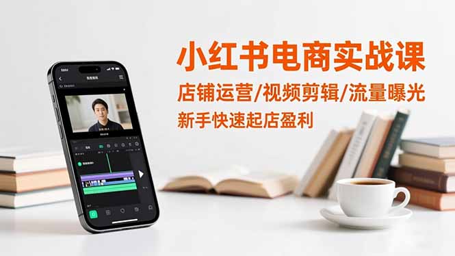 （16536期）小红书电商实战课：店铺运营/视频剪辑/流量曝光，新手快速起店盈利|无忧资源社