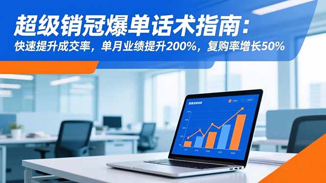 （16511期）超级销冠爆单话术指南：快速提升成交率，单月业绩提升200%，复购率增长50%|无忧资源社