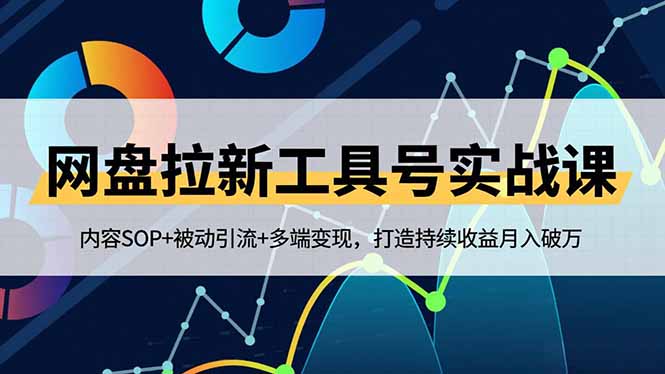 (16687期)网盘拉新工具号实战课,内容SOP+被动引流+多端变现,打造持续收益月入破万|无忧资源社