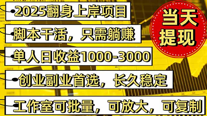 （16501期）2025翻身上岸项目脚本干活，内部客户经理内部开号，单人日收益1000-300…|无忧资源社
